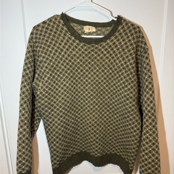 Vintage J Crew Birdseye 100% Wool Sweater. Casual, Preppy, Pullover Crewneck. M - Picture 2 of 10